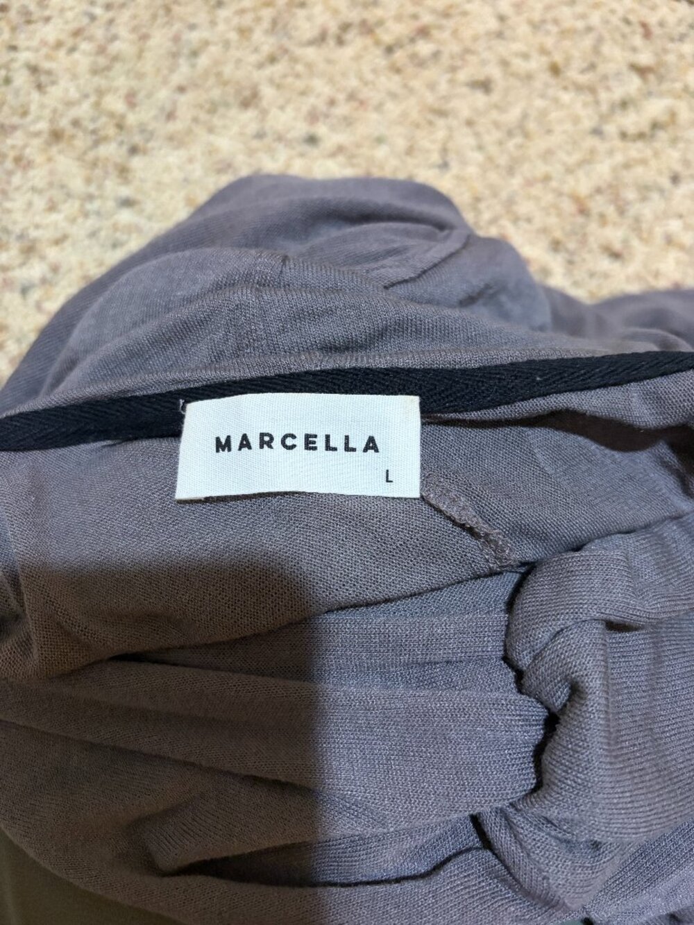 Marcella Oslo Tunic Sheer European Jersey Hooded Tunic Anthracite Long Sleeve - Picture 5 of 16